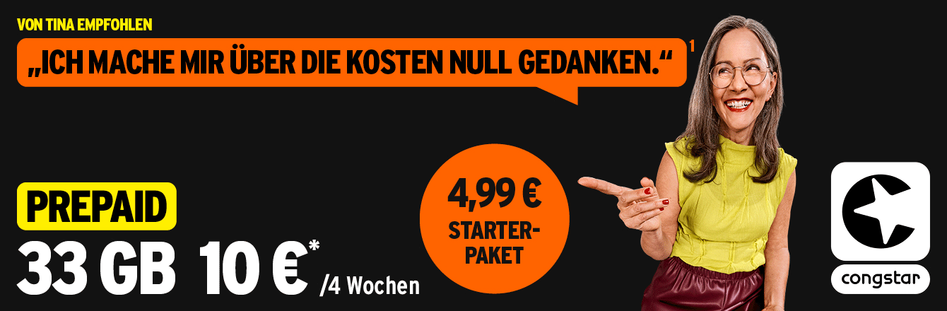congstar Prepaid: mehr Datenvolumen in allen Tarifen<br />
