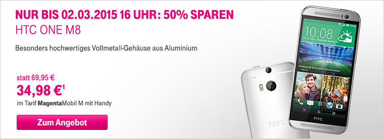 HTC One M8 zum halben Preis!